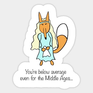 Lady Josephine Medieval Fox Sticker